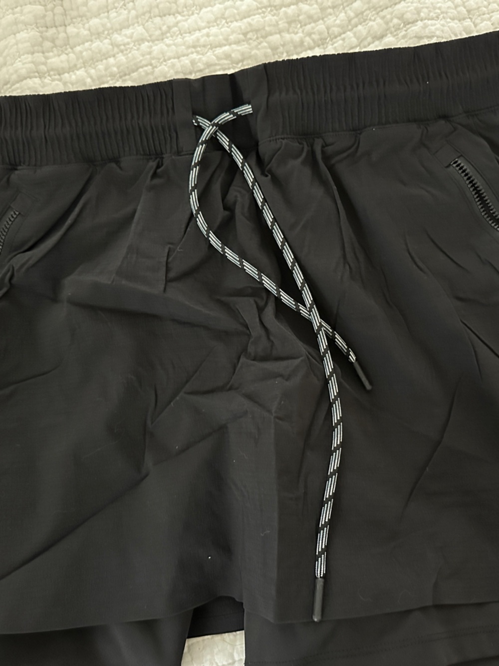Athleta Black Women's Active Skort with Zip Pocket - Picture 4 of 5